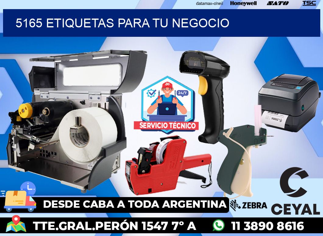 5165 etiquetas para tu negocio