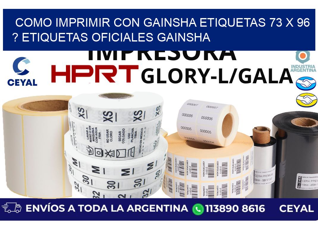 como imprimir con gainsha etiquetas 73 x 96 ? etiquetas oficiales gainsha