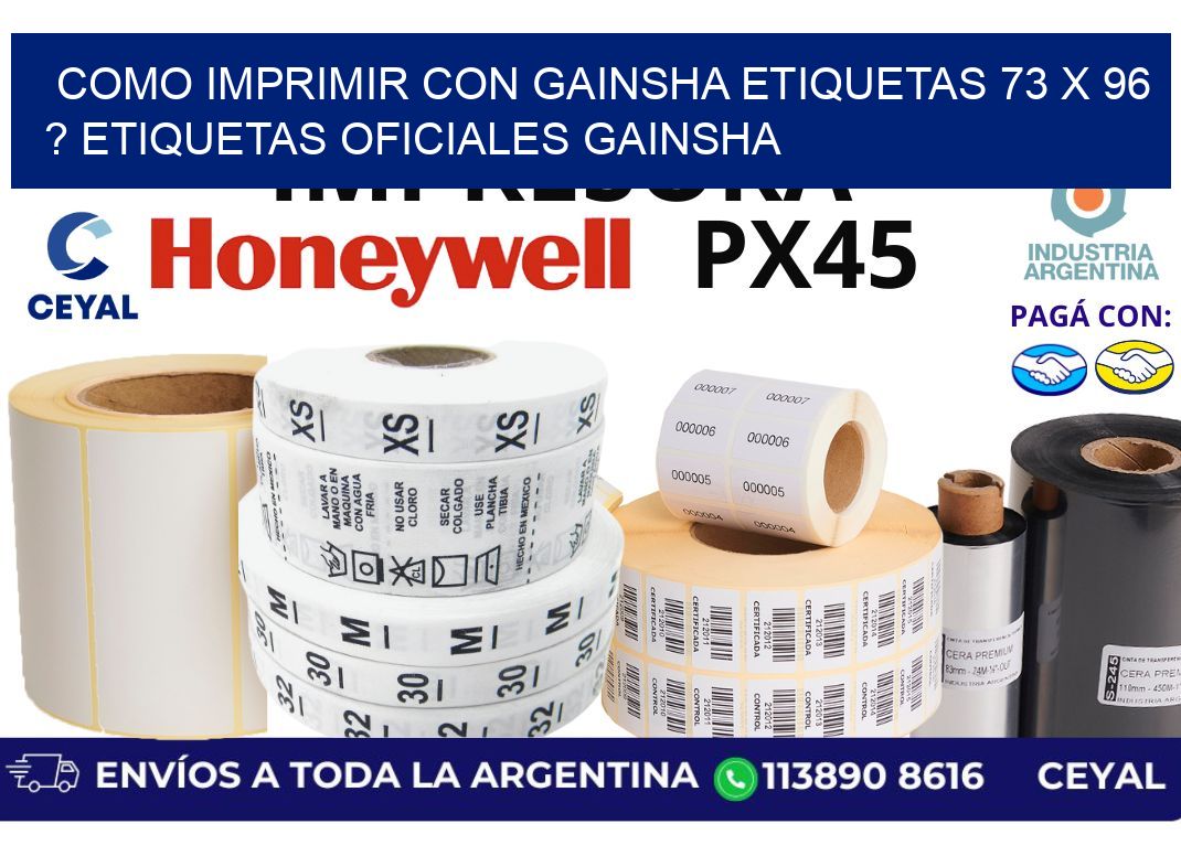 como imprimir con gainsha etiquetas 73 x 96 ? etiquetas oficiales gainsha