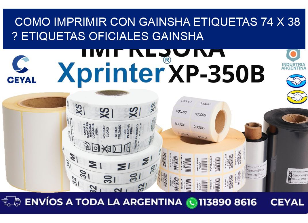 como imprimir con gainsha etiquetas 74 x 38 ? etiquetas oficiales gainsha