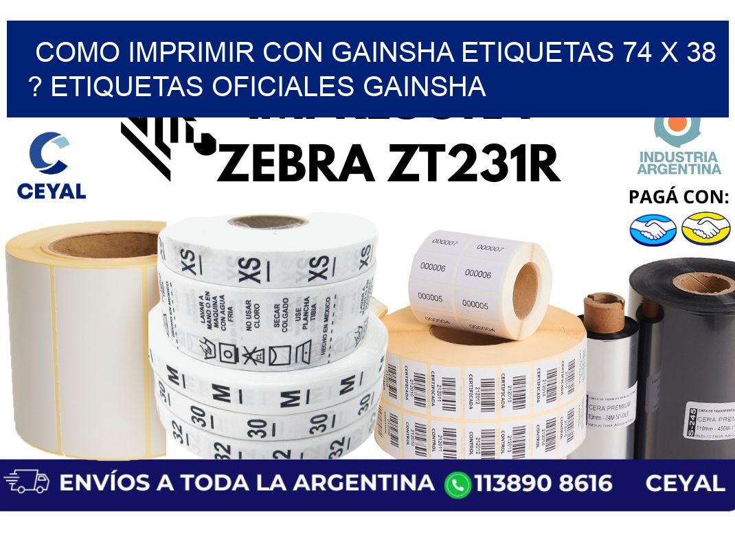 como imprimir con gainsha etiquetas 74 x 38 ? etiquetas oficiales gainsha