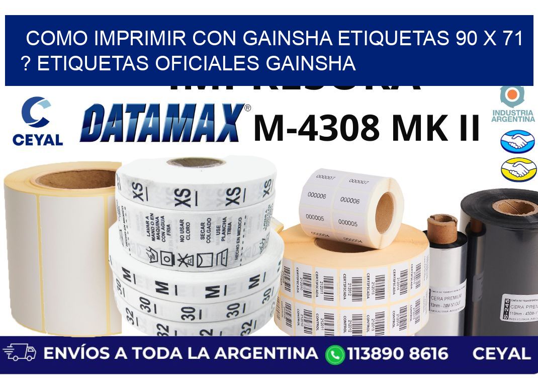 como imprimir con gainsha etiquetas 90 x 71 ? etiquetas oficiales gainsha