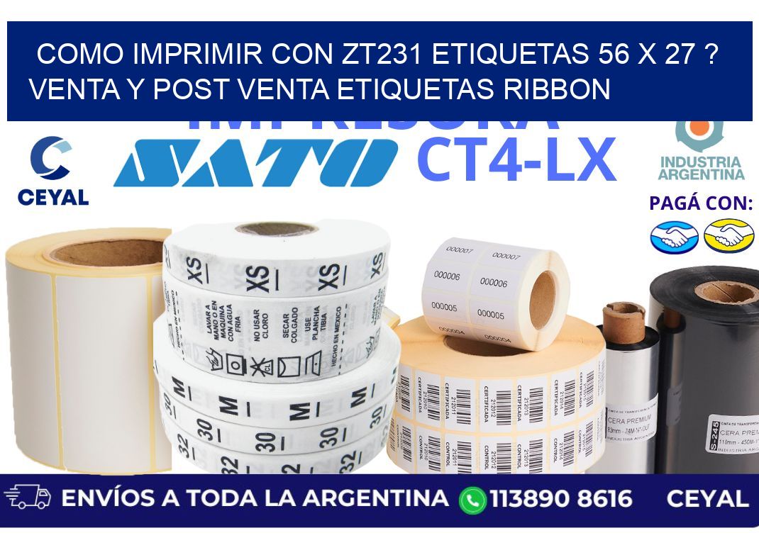 como imprimir con zt231 etiquetas 56 x 27 ? Venta y post venta etiquetas ribbon