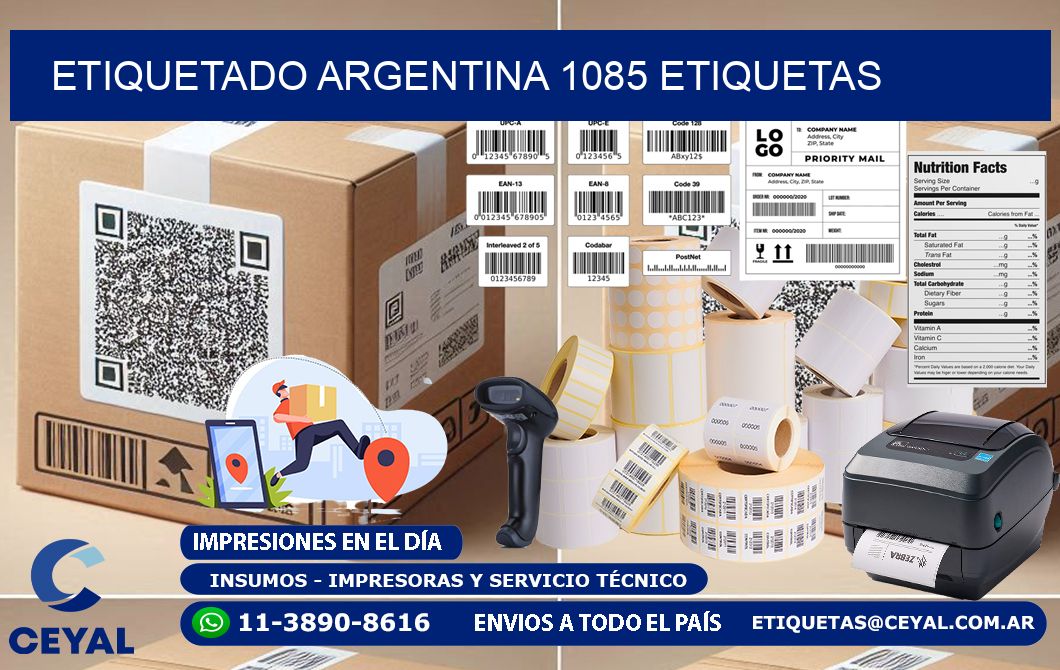etiquetado argentina 1085 etiquetas