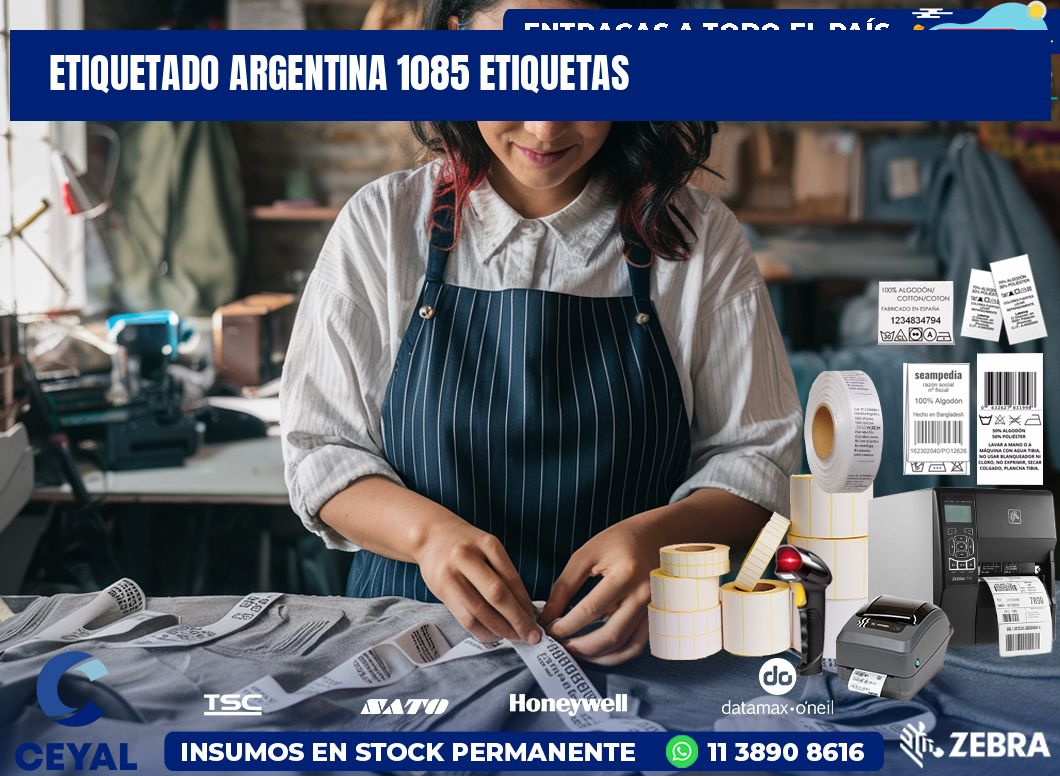 etiquetado argentina 1085 etiquetas