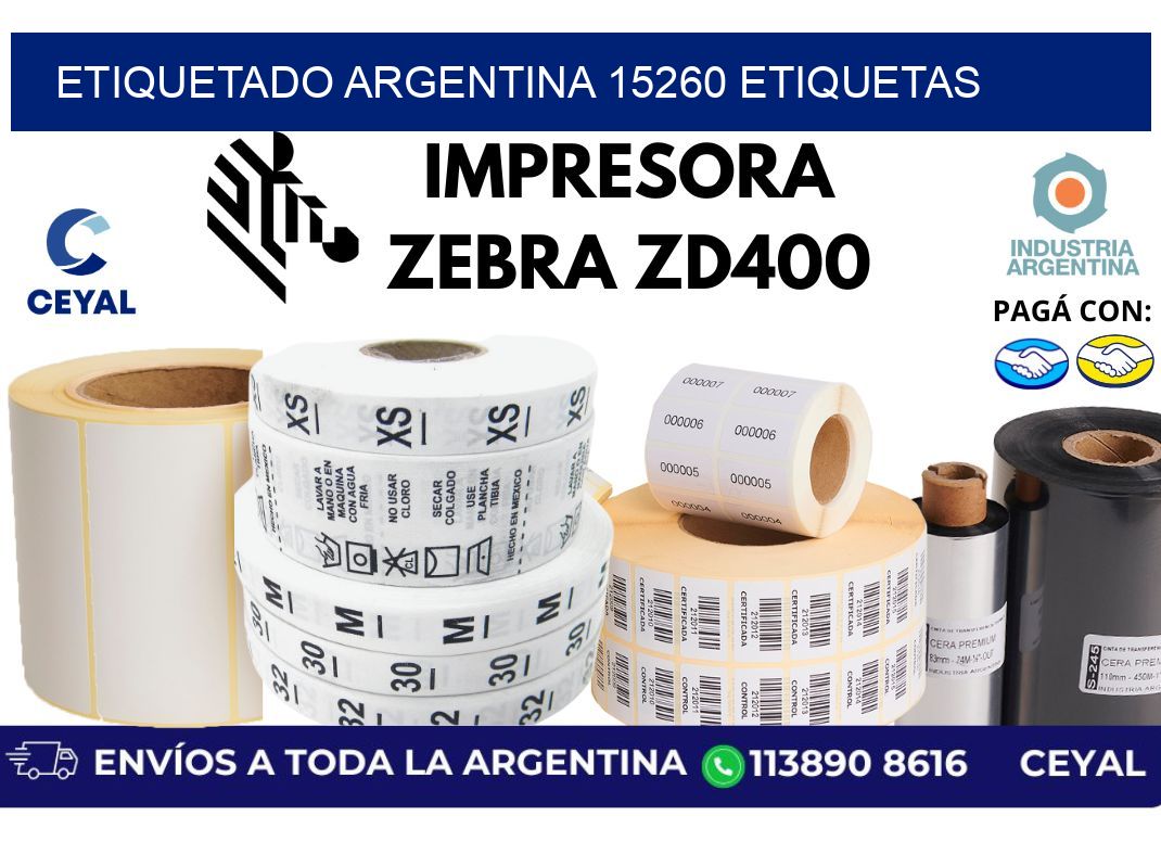 etiquetado argentina 15260 etiquetas
