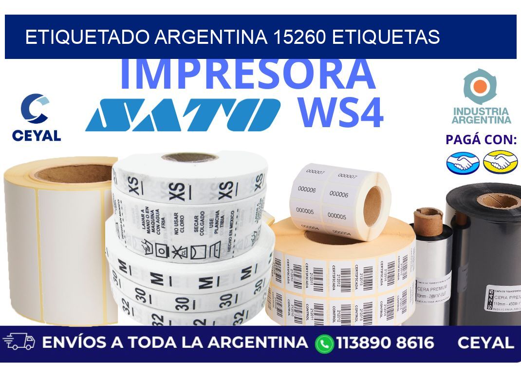 etiquetado argentina 15260 etiquetas