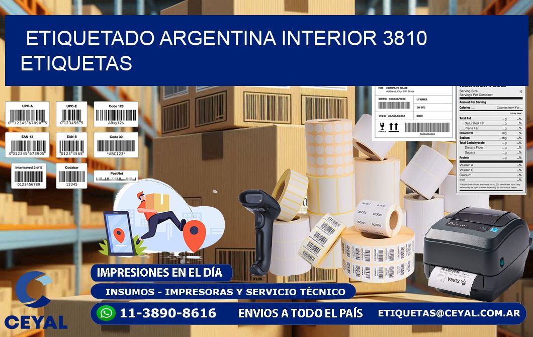 etiquetado argentina interior 3810 etiquetas