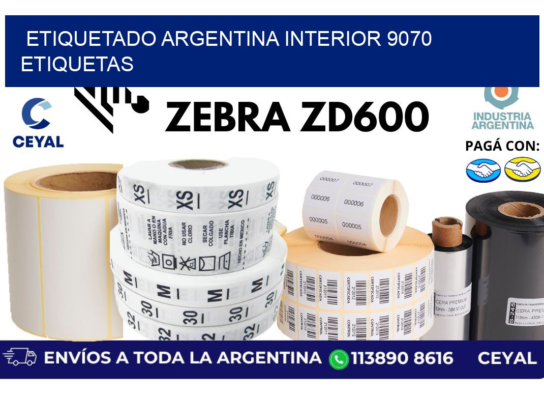 etiquetado argentina interior 9070 etiquetas