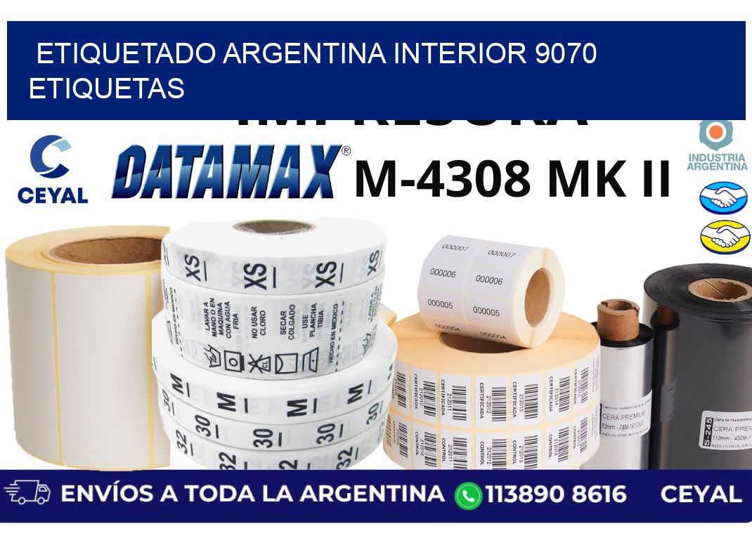 etiquetado argentina interior 9070 etiquetas