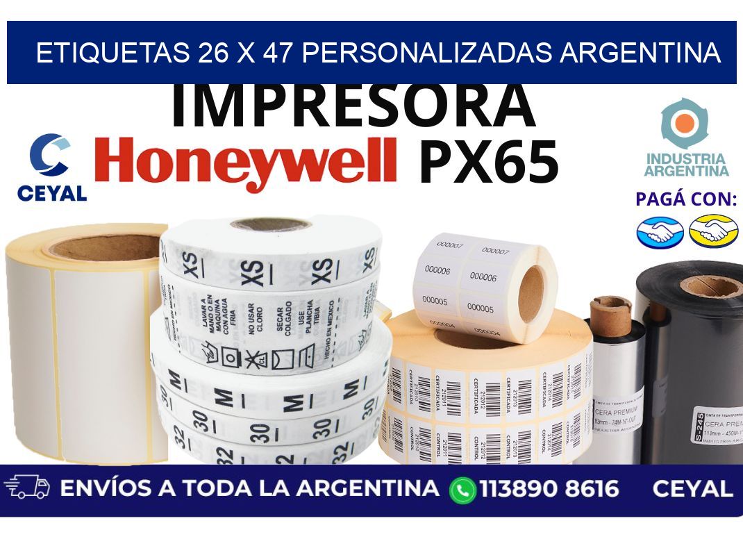 etiquetas 26 x 47 personalizadas argentina