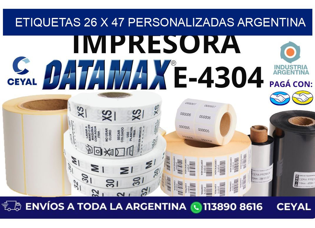etiquetas 26 x 47 personalizadas argentina