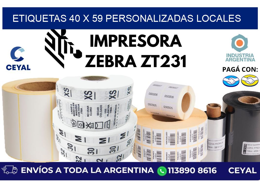etiquetas 40 x 59 personalizadas locales