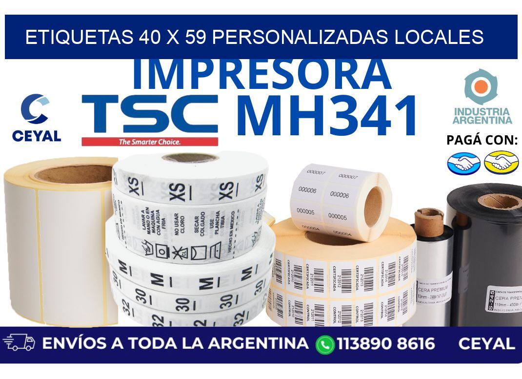 etiquetas 40 x 59 personalizadas locales