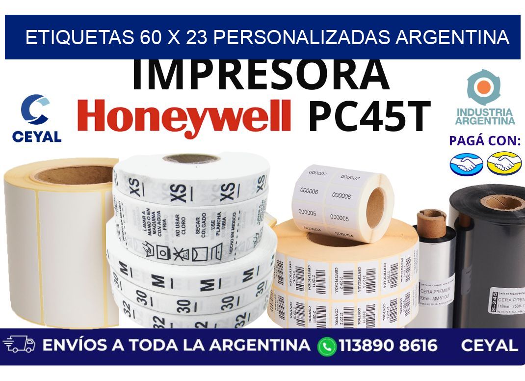 etiquetas 60 x 23 personalizadas argentina