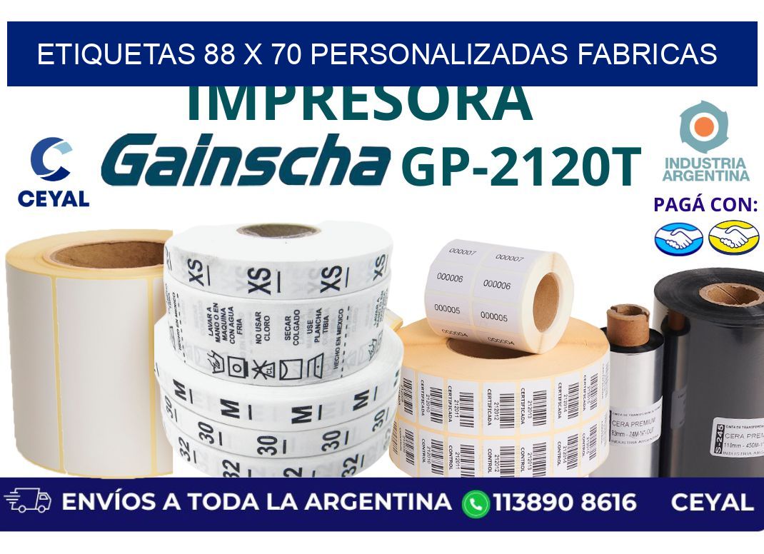 etiquetas 88 x 70 personalizadas fabricas