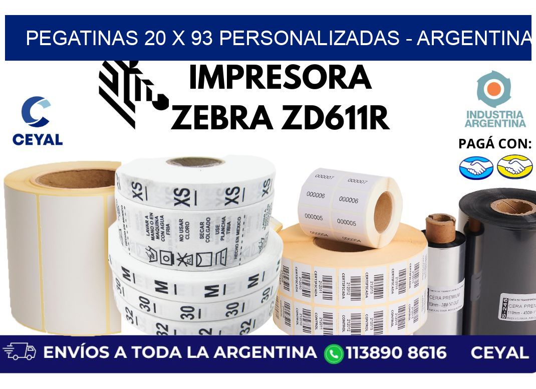 pegatinas 20 x 93 personalizadas - Argentina