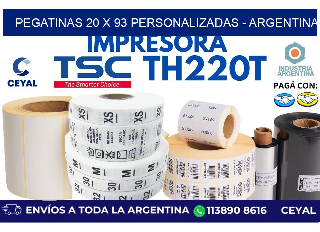 pegatinas 20 x 93 personalizadas – Argentina