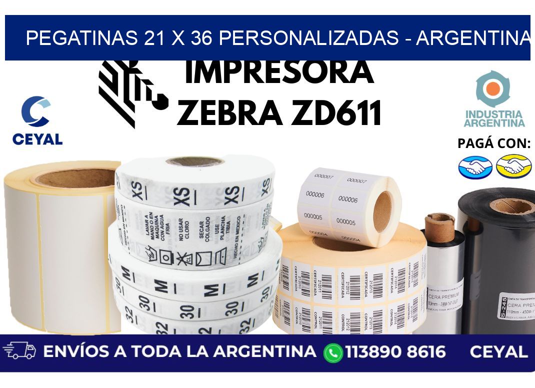 pegatinas 21 x 36 personalizadas – Argentina