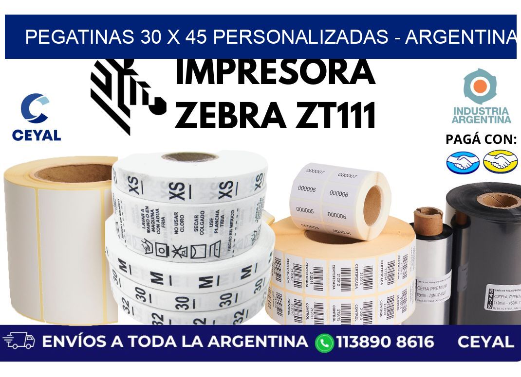 pegatinas 30 x 45 personalizadas - Argentina