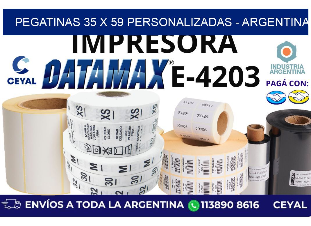pegatinas 35 x 59 personalizadas – Argentina