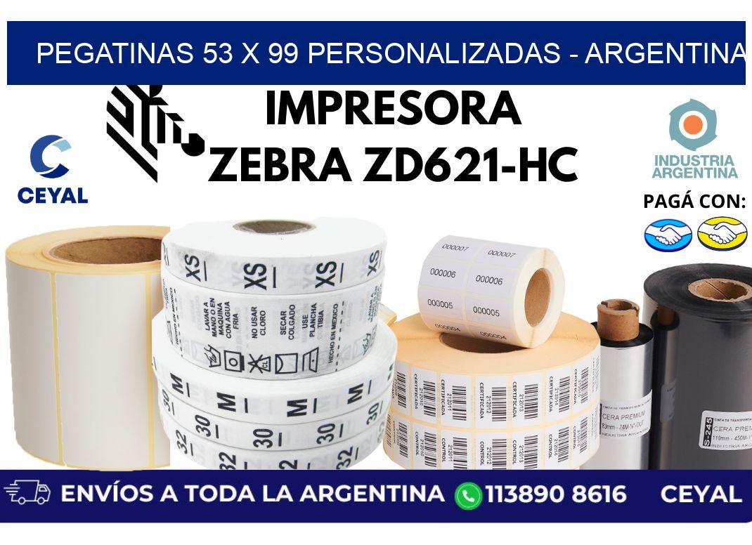 pegatinas 53 x 99 personalizadas - Argentina