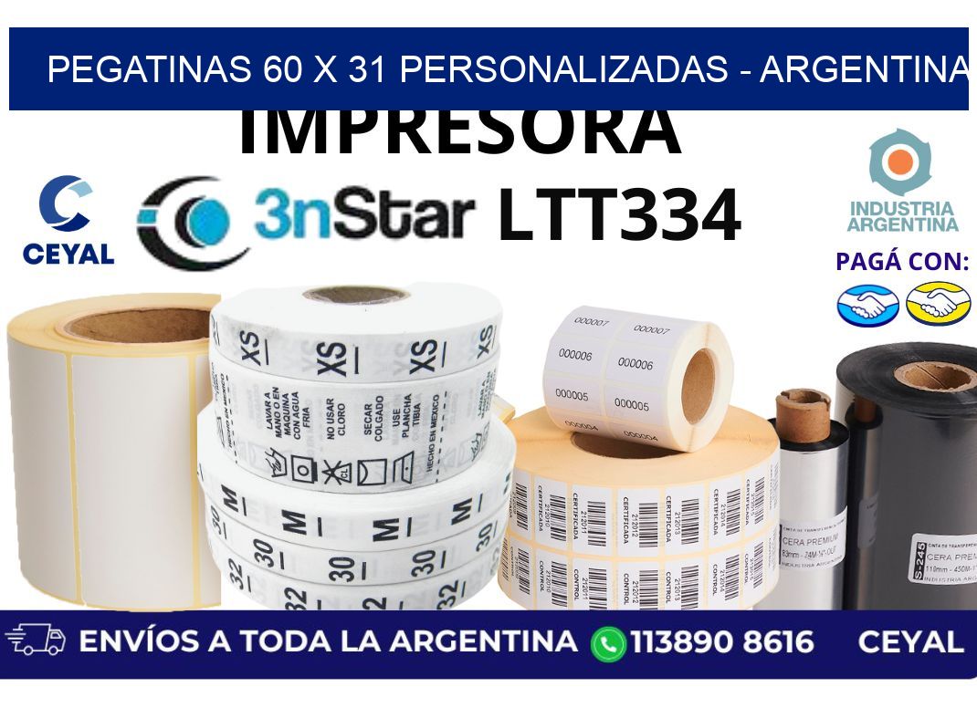 pegatinas 60 x 31 personalizadas – Argentina