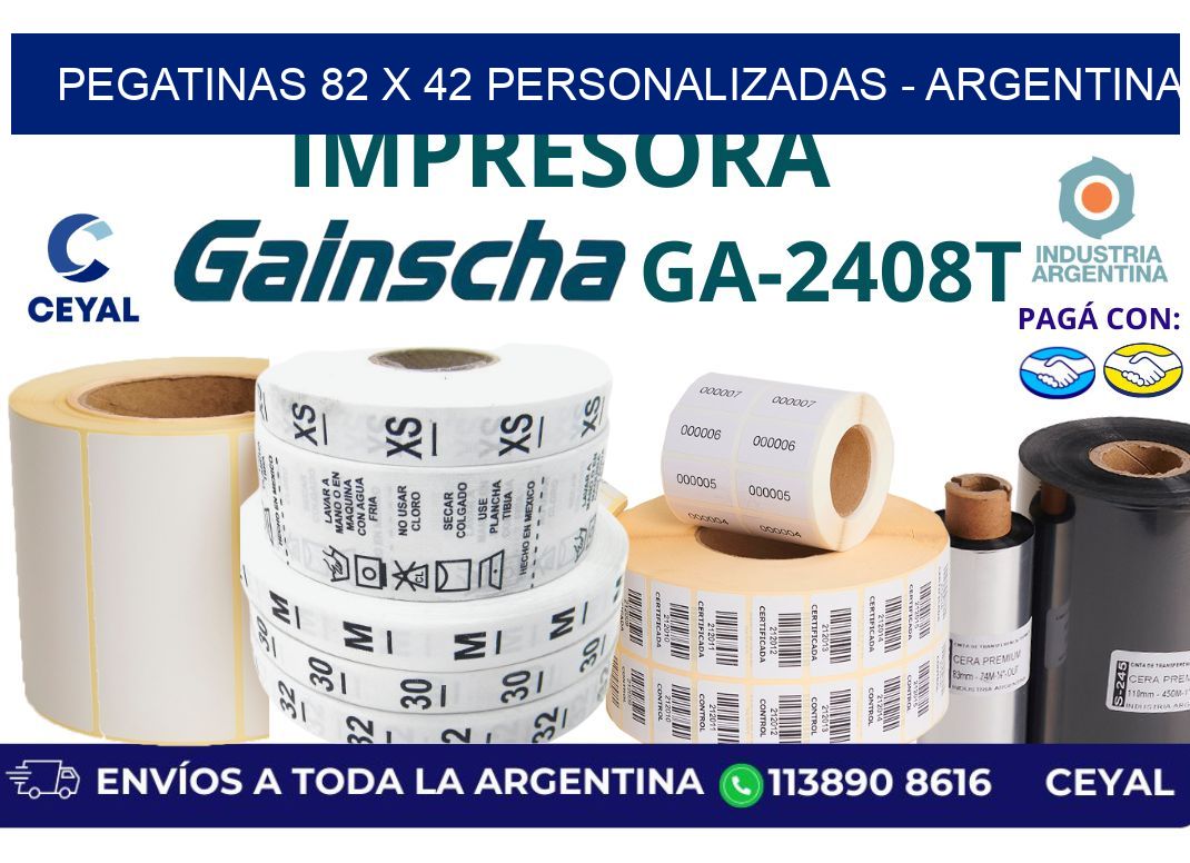 pegatinas 82 x 42 personalizadas - Argentina