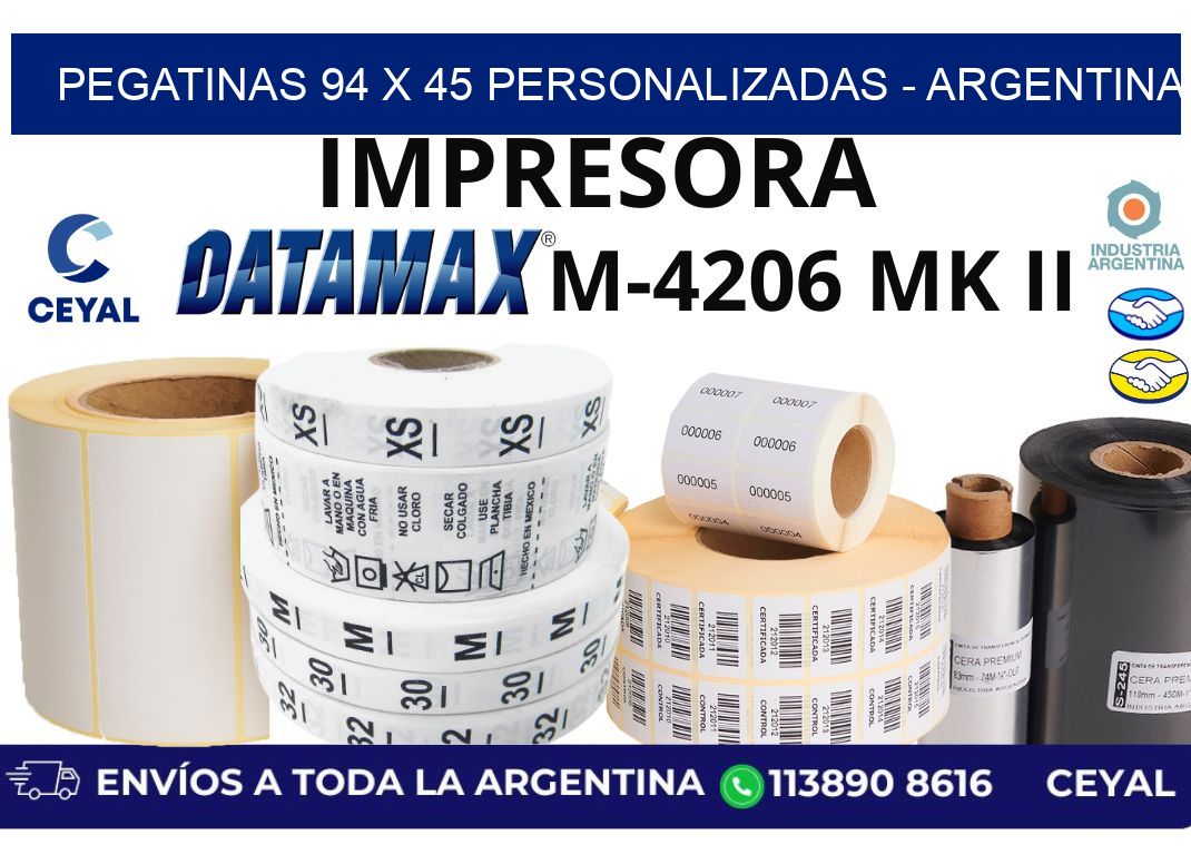 pegatinas 94 x 45 personalizadas – Argentina