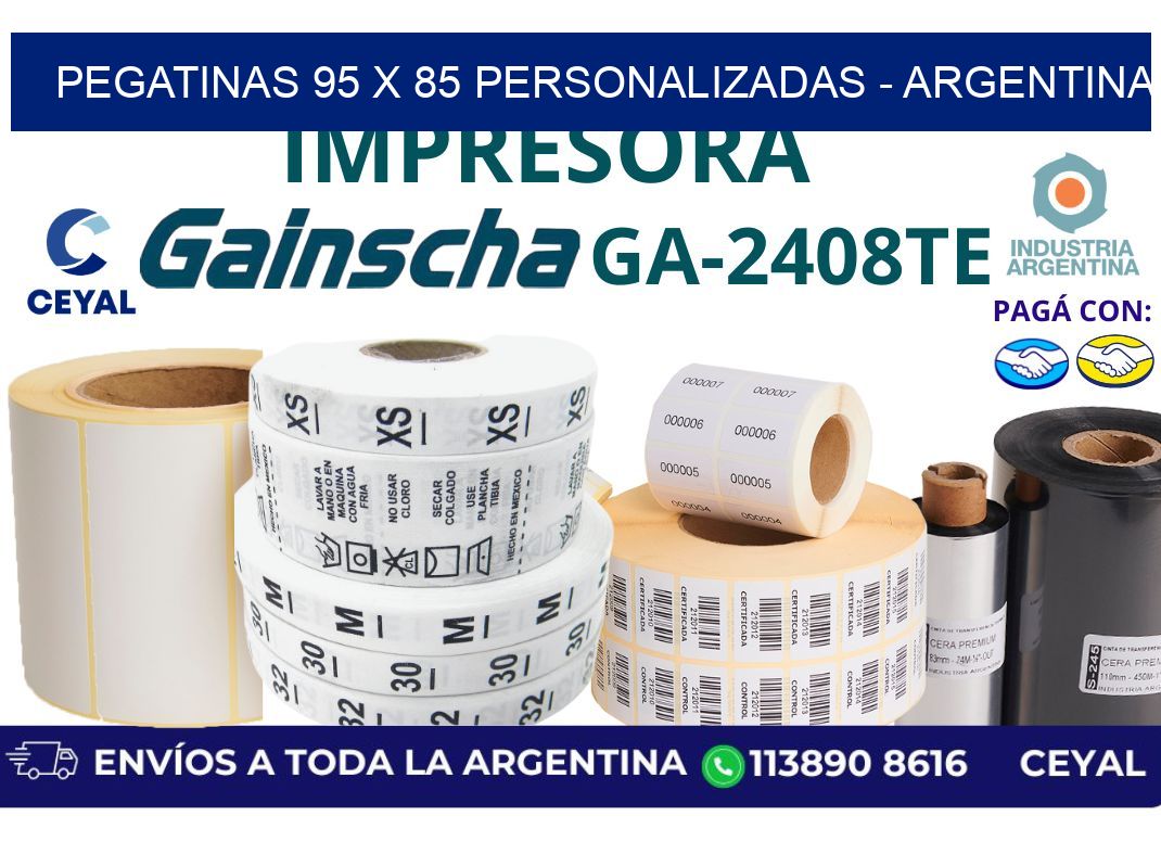 pegatinas 95 x 85 personalizadas – Argentina