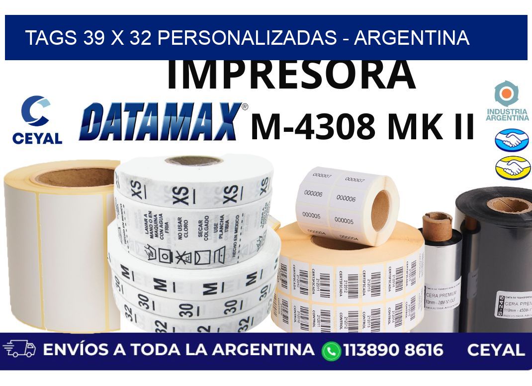 tags 39 x 32 personalizadas – Argentina