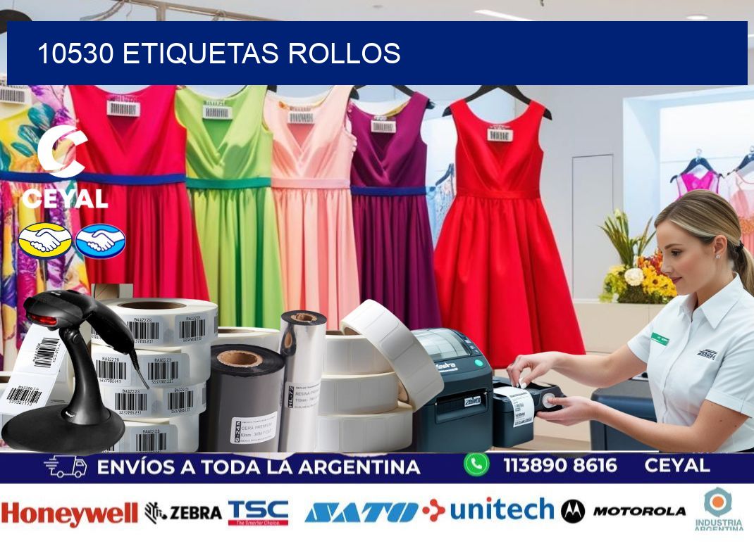 10530 etiquetas rollos