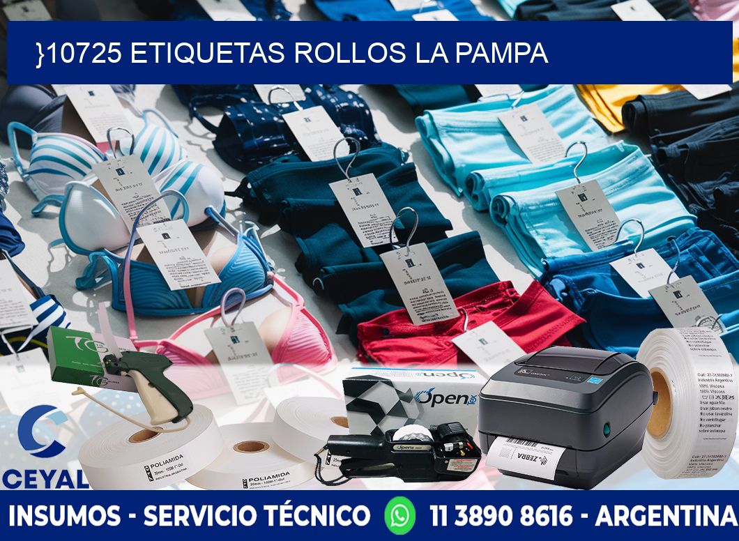 }10725 etiquetas rollos LA PAMPA