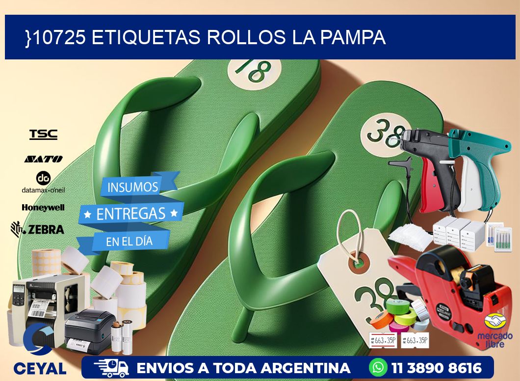 }10725 etiquetas rollos LA PAMPA