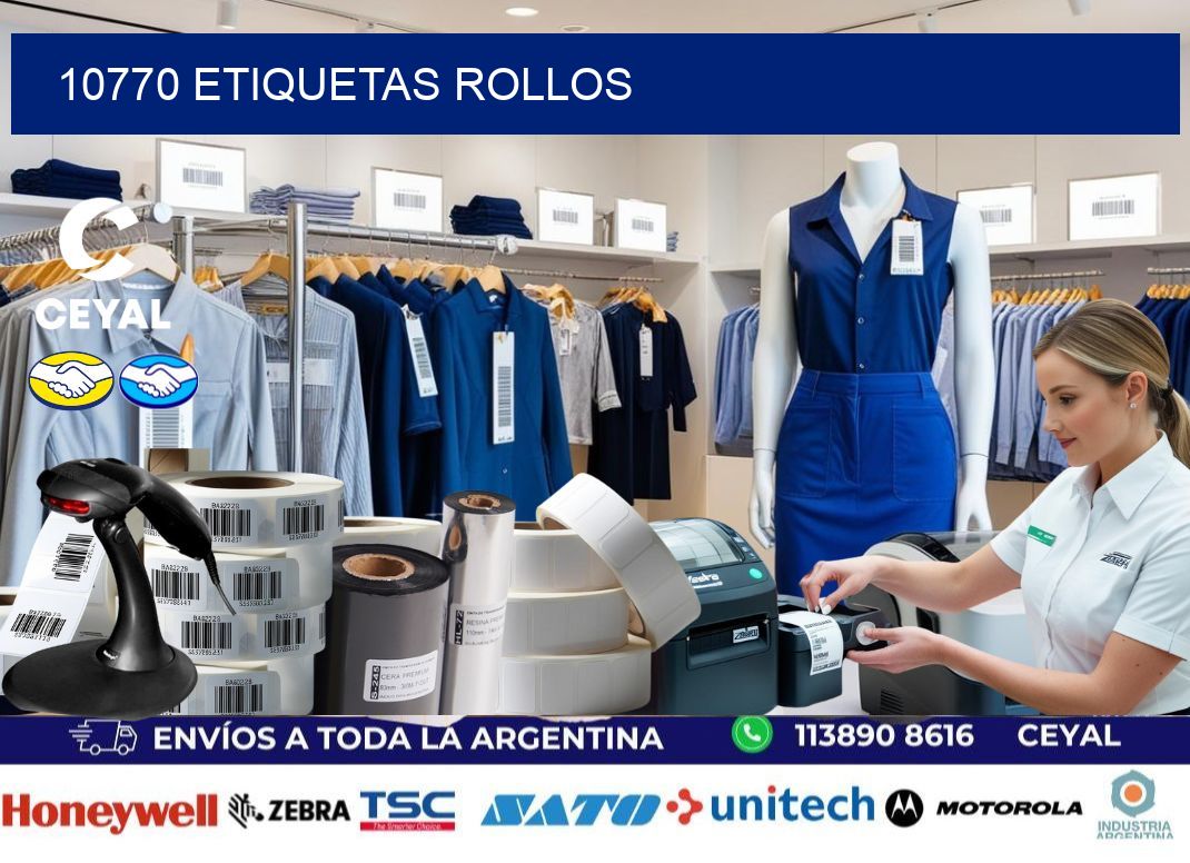 10770 etiquetas rollos