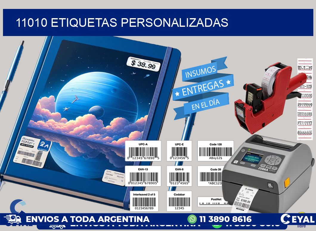 11010 Etiquetas personalizadas