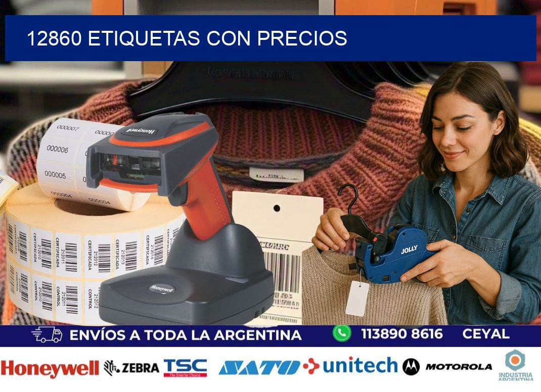 12860 etiquetas con precios