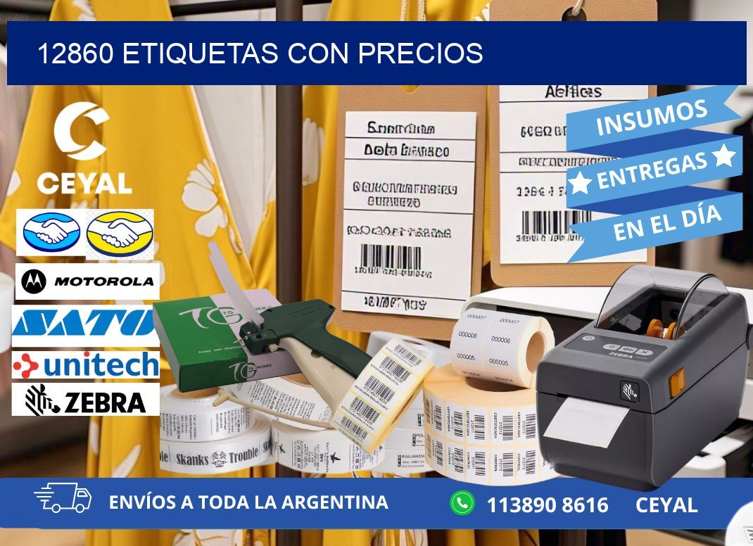 12860 etiquetas con precios
