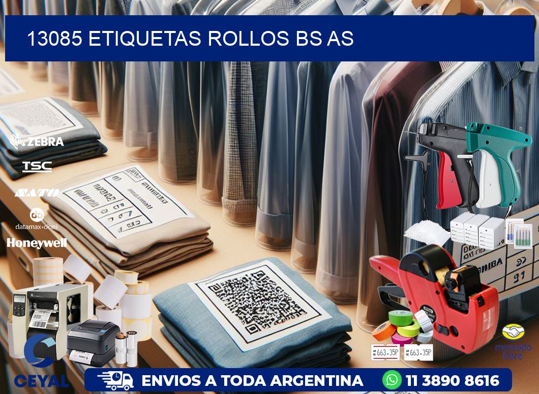 13085 etiquetas rollos BS AS