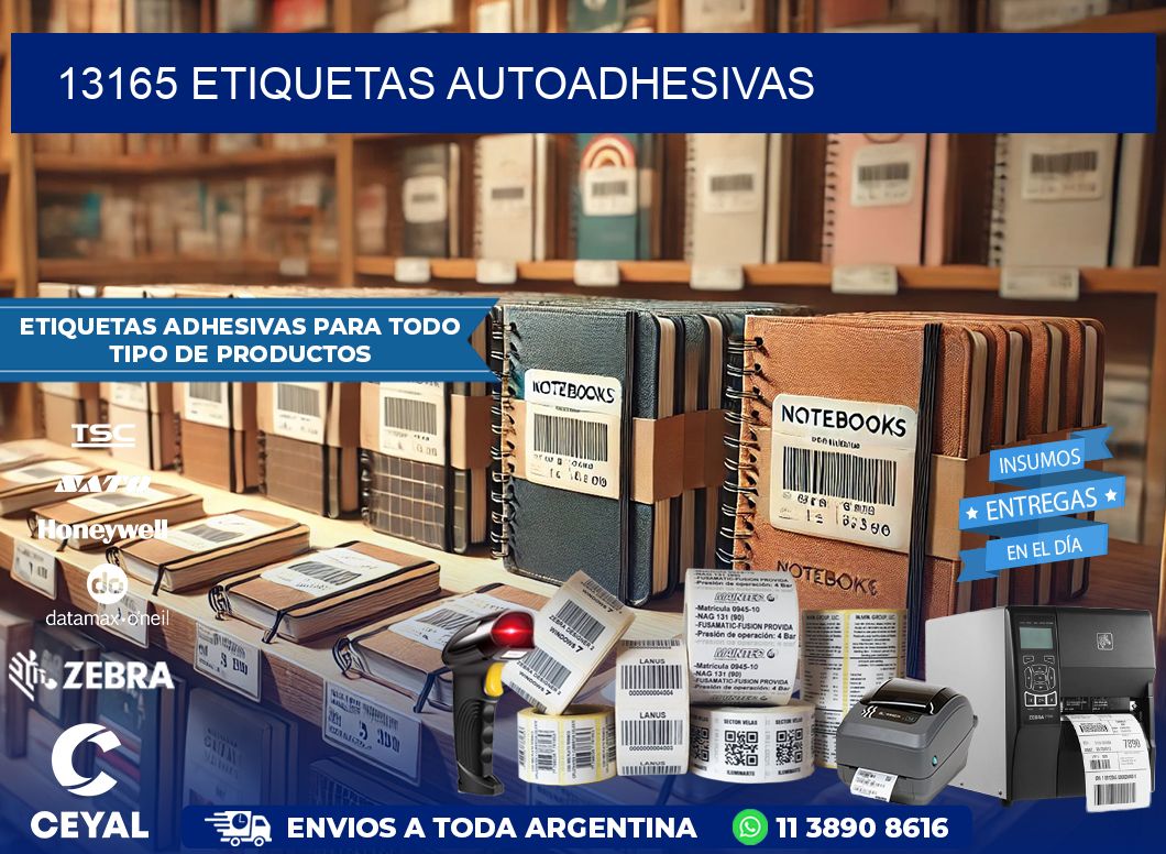 13165 etiquetas autoadhesivas
