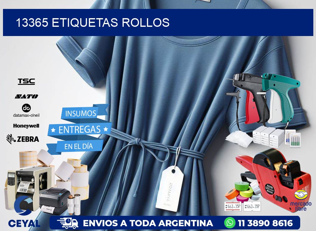 13365 Etiquetas rollos