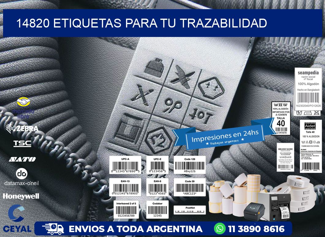 14820 etiquetas para tu trazabilidad