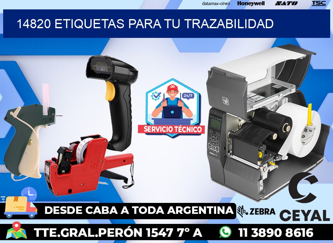 14820 etiquetas para tu trazabilidad