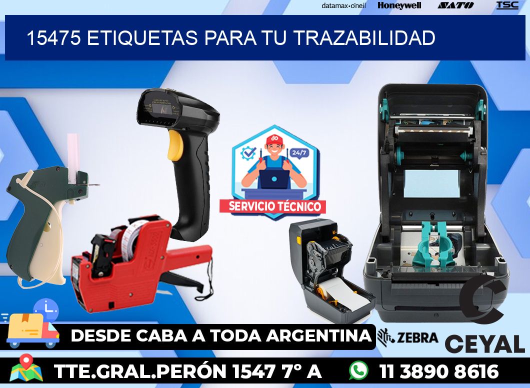 15475 etiquetas para tu trazabilidad