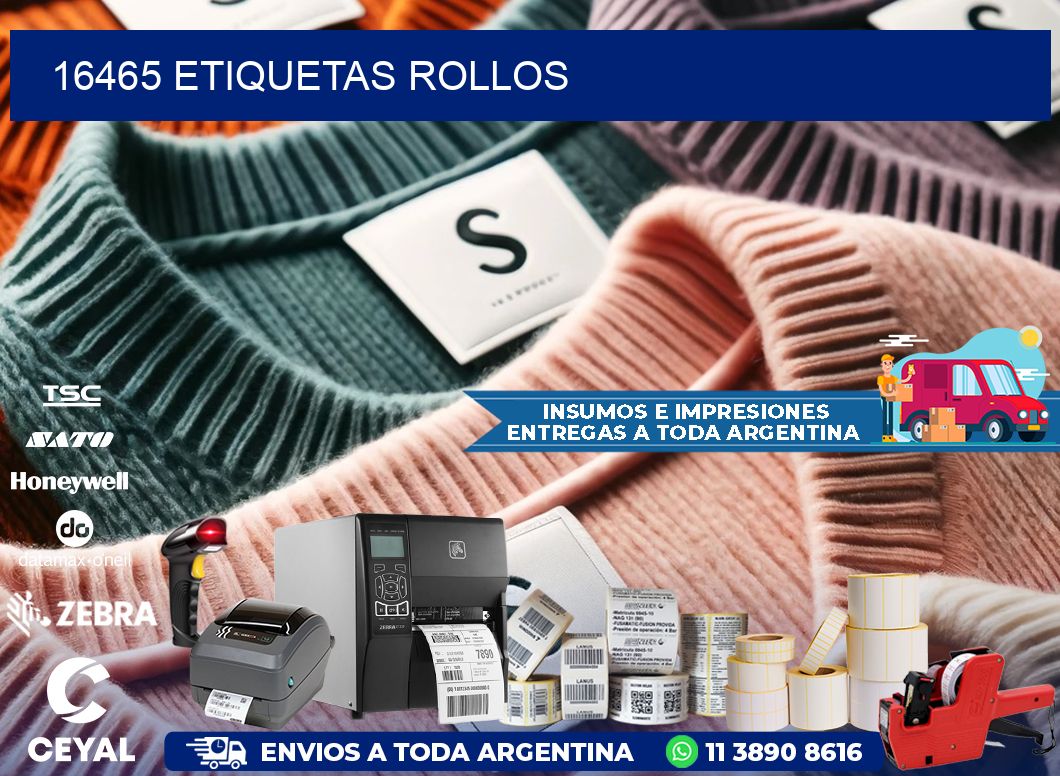 16465 Etiquetas rollos