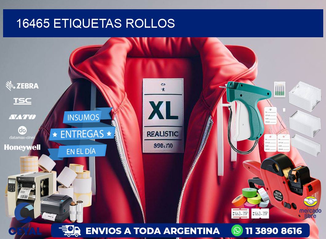 16465 Etiquetas rollos