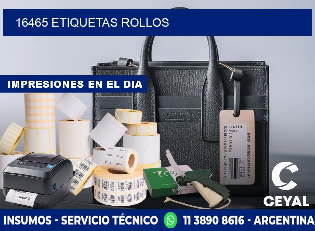 16465 Etiquetas rollos