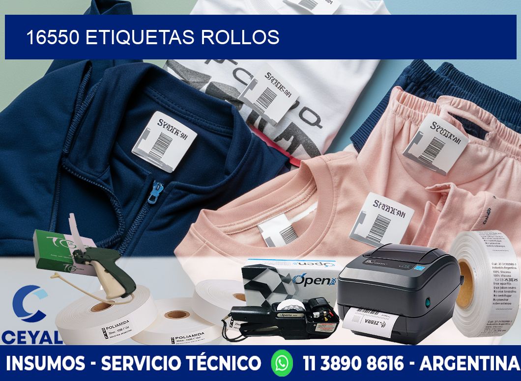 16550 etiquetas rollos