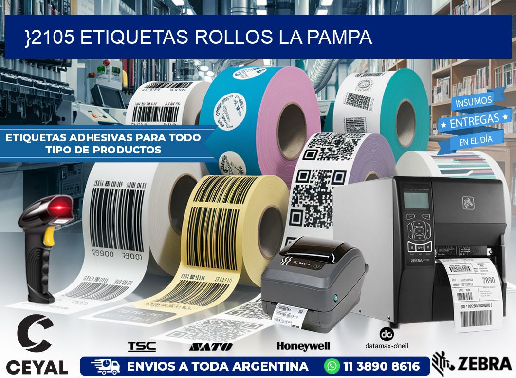 }2105 etiquetas rollos LA PAMPA