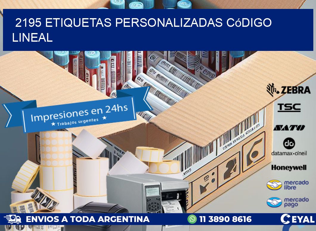 2195 Etiquetas personalizadas código lineal